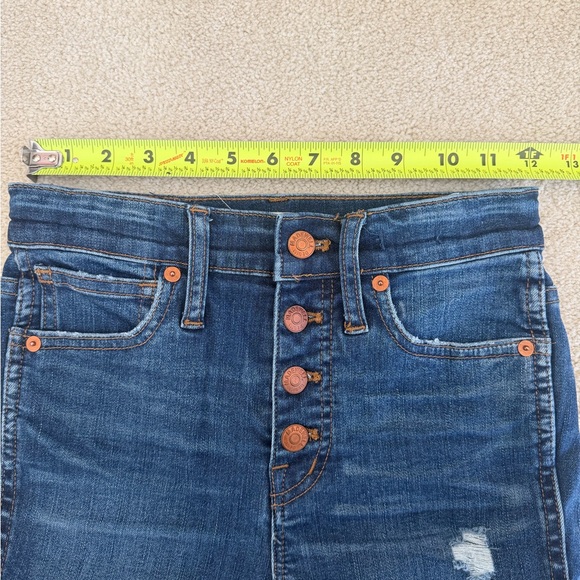 Madewell Jeans, medium blue, rise 10” Skinny, size 23 - Picture 7 of 9